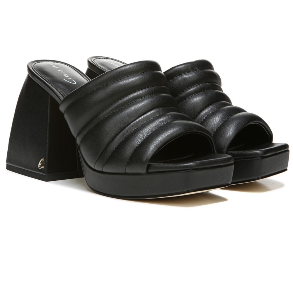 Brand New Black Marlie Platform Mule